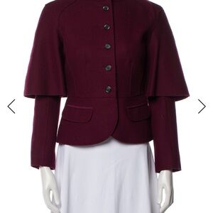 Louis Vuitton Dark Purple Cape Jacket